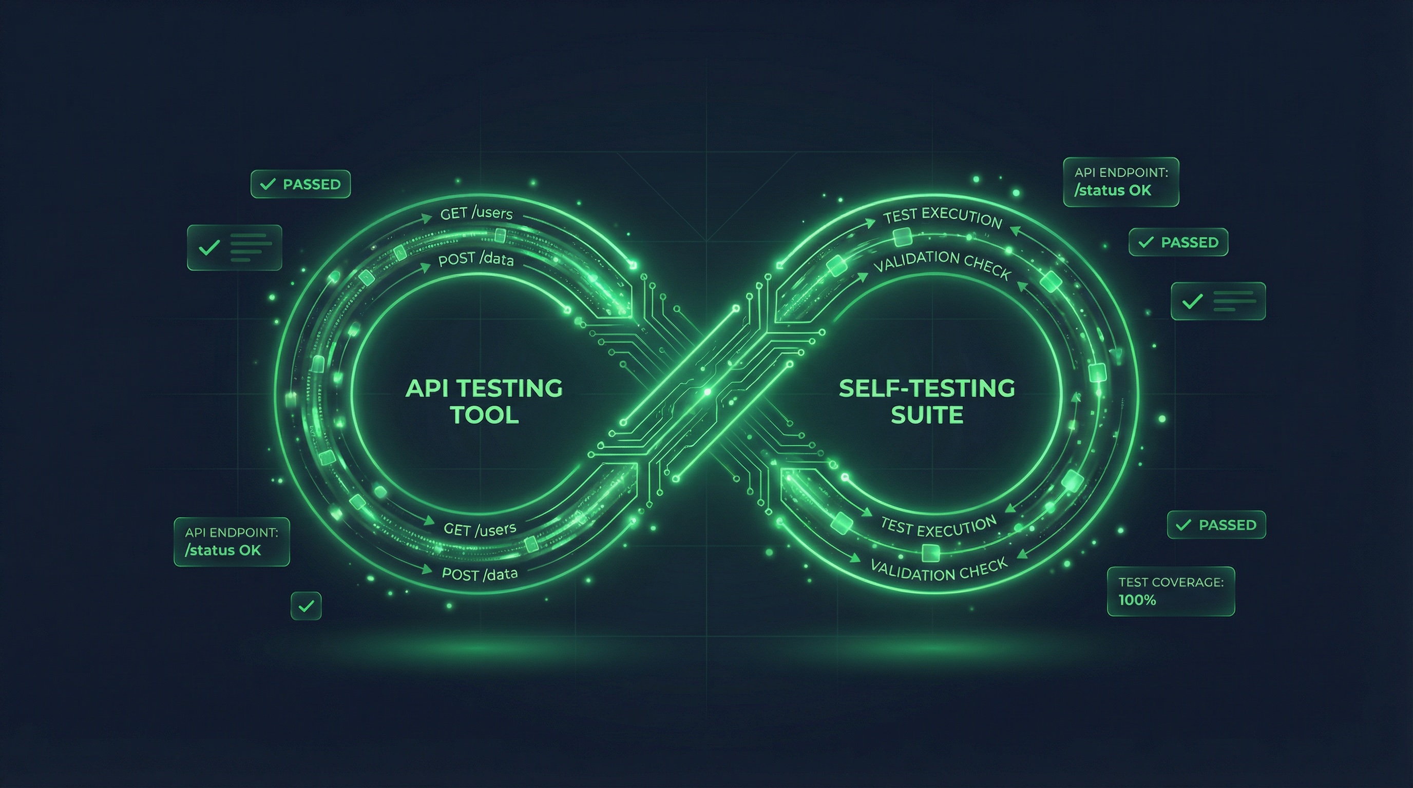 GuruQA self-testing — API testing tool testing itself with 5 automated layers
